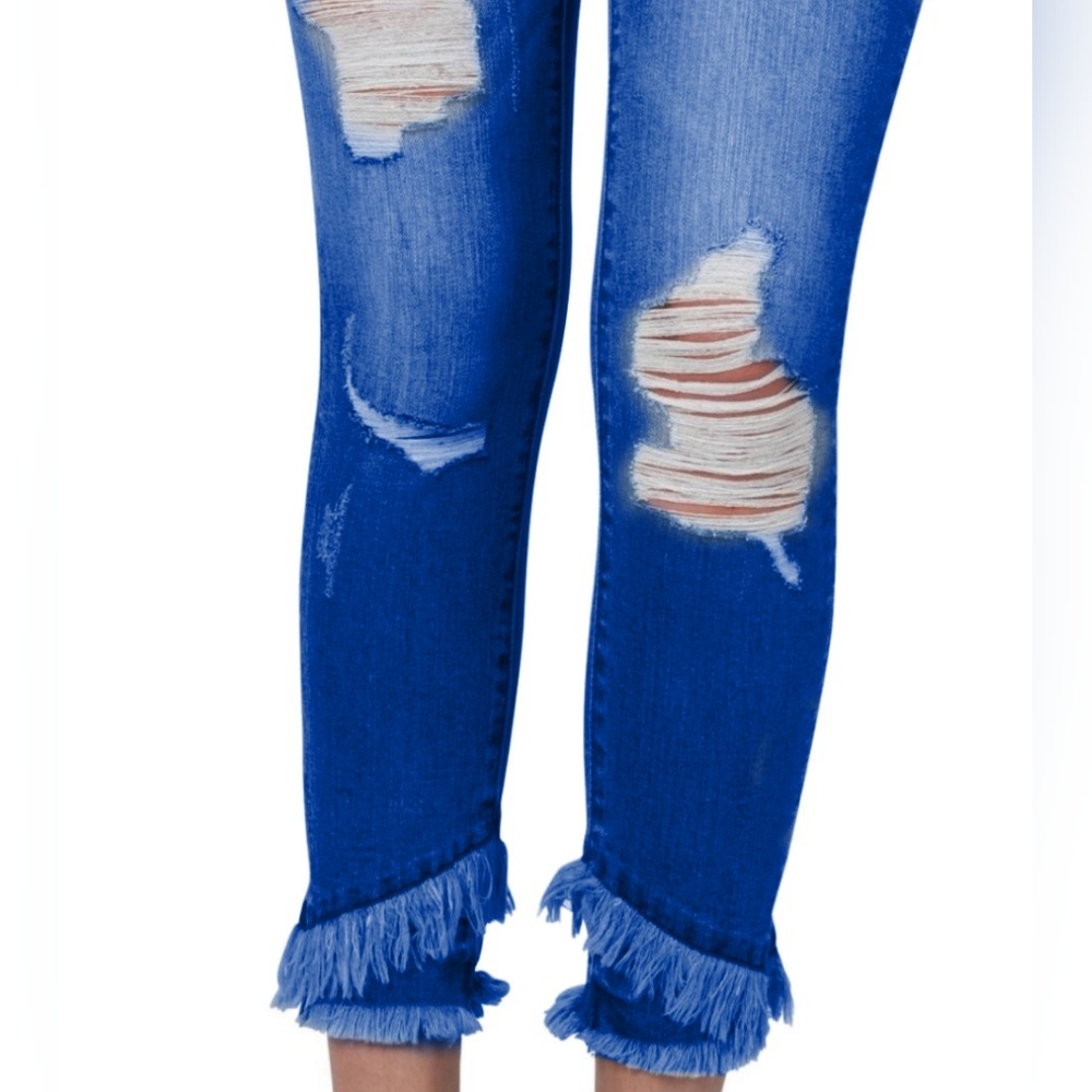 Zenana Distressed Jeans - Picture 2 of 5